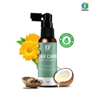 NATURPET EAR CARE FOR DOGS,CAT&SMALL PETS 60ML-OBAT TETES TELINGA HEWAN