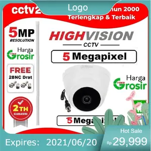 ALLFASTORE1 TERSEDIA Camera CCTV indoor Real 5MP HIGH VISION Ultra HD 1920p Free 2 BNC Drat Harga Lagi Promo cctv21