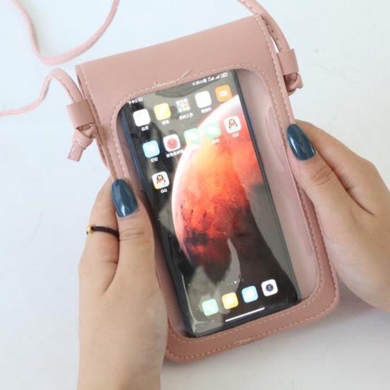 Product Introduction of Túi đựng điện thoại đeo chéo mặt lưng trong suốt sử dụng được màn hình cảm ứng Bag Nữ Nữ Women 2