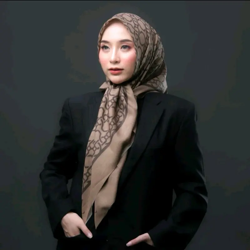 JILBAB SEGIEMPAT MOTIF PREMIUM LASERCUT Mewah 2