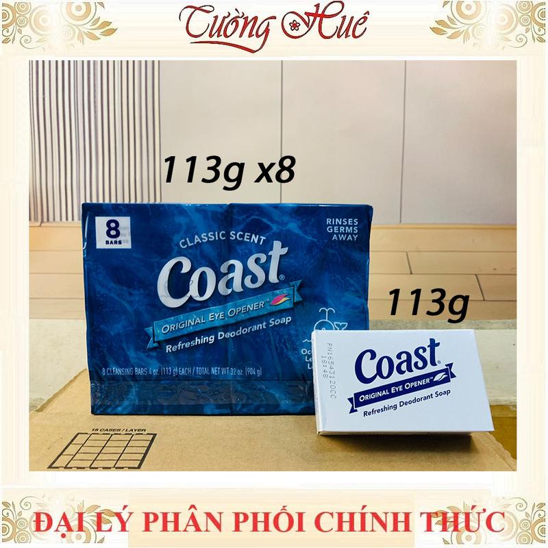 Lốc 8 bánh Xà Phòng Cục Coast Classic Scent 8 Bars - 113g x8 2