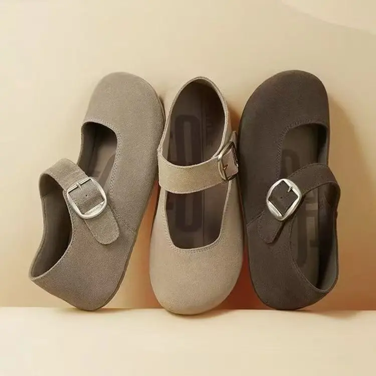 Giày Cao Gót Mary Jane Birkenstock, Đế Mềm, Dành Cho Nữ, Bộ Sưu Tập Mùa Thu 2024, Phong Cách Cổ Điển Thiết Kế Đầu To, Cắt Nông, Xấu Xí Và Dễ Thương, Đế Phẳng, Phồng Phồng, Hàng Mới Về Shoes