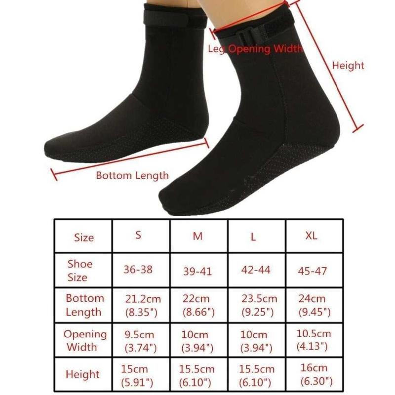 VKTECH Scuba Diving Sock Kaos Kaki Menyelam Neoprene - JA3012 8