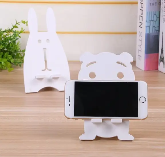 Kệ điện thoại hình con thỏ và gấu xinh xắn chất liệu gỗ phủ melamin -ig378 1