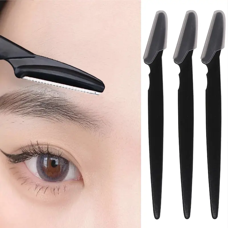 1Pc Convenient Travel Carrying Black Eyebrow Repair Tools for Women's Makeup Tools and Eyebrow Repair Tools