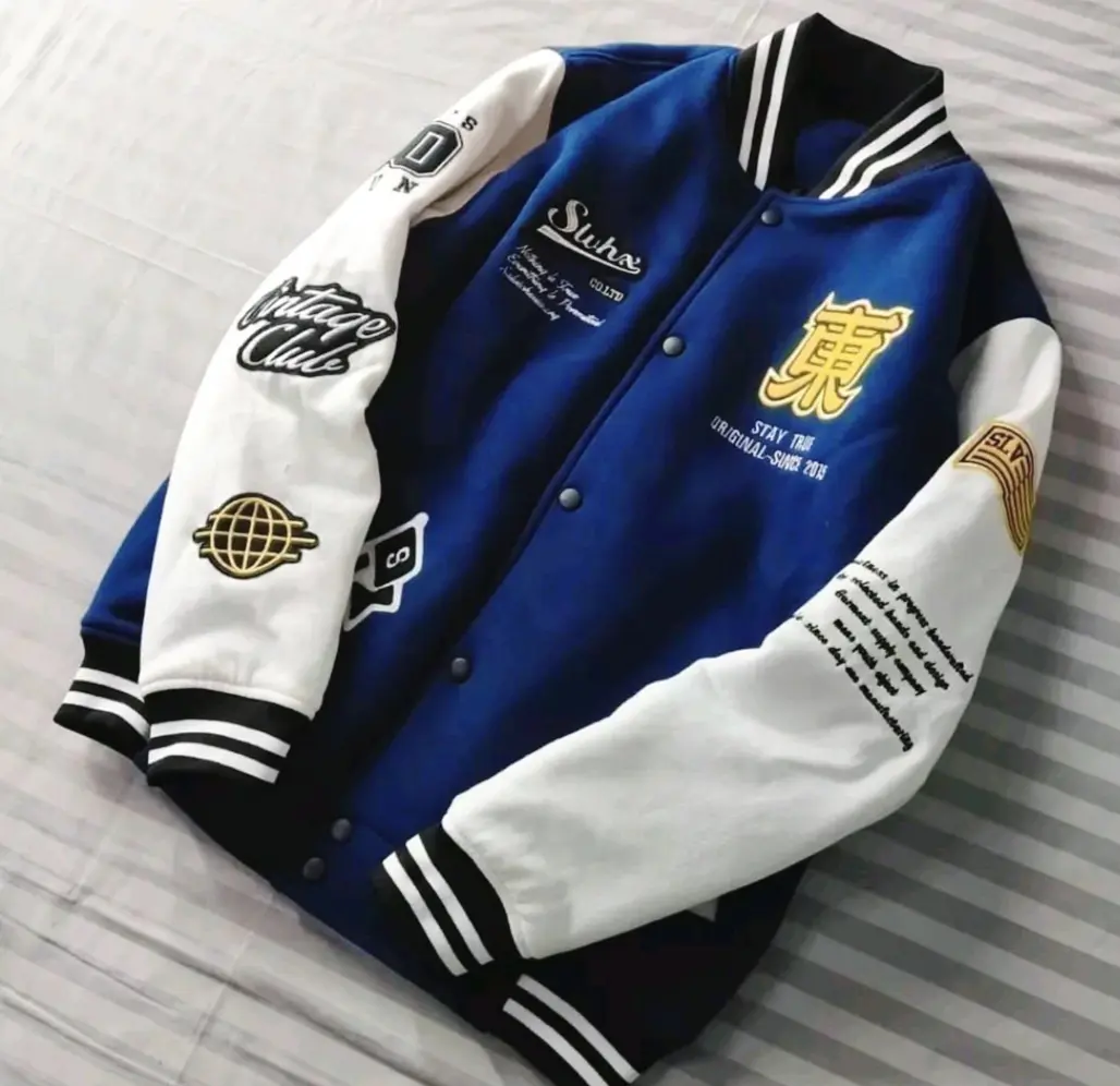 Jaket Varsity Baseball Full Bordir - Jaket Bomber Varsity - Untuk Pria / Wanita Dan Anak Anak - Terbaru Motif Fashion