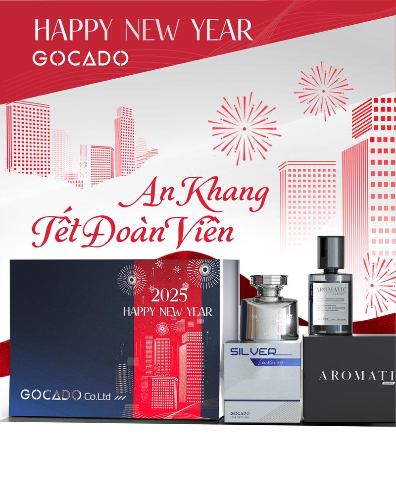 Product Introduction of Bộ Quà Tết "AN KHANG: Nước hoa ô tô Aromatic & Nước hoa ô tô Silver Luxury GOCADO 1