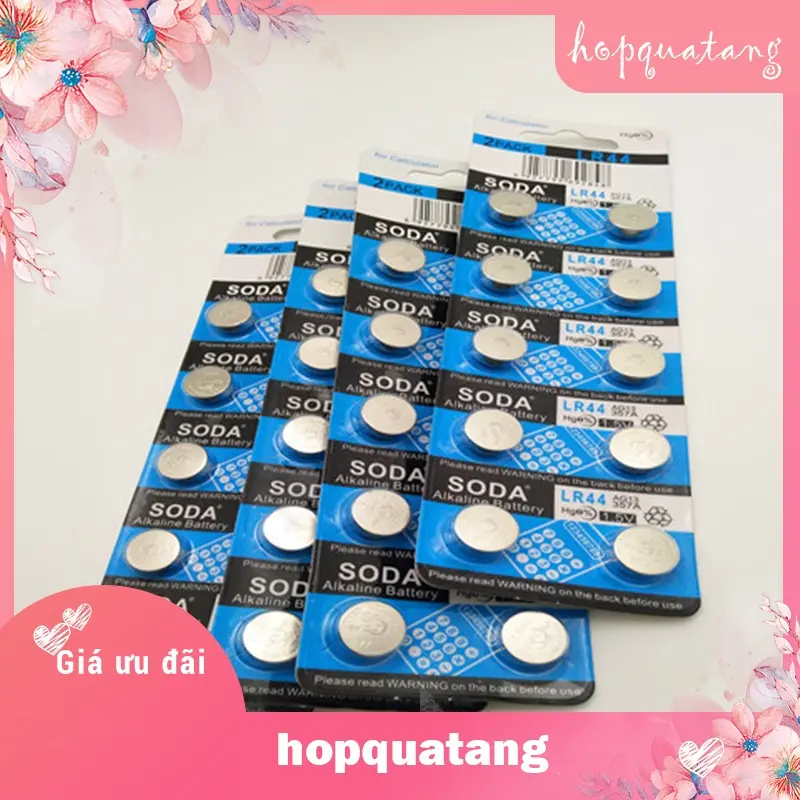 Pin cúc áo LR44 AG13 LR1130 AG10 CR2032 LR626 LR621 AG4 LR41 AG3 (vỉ 10 viên) 1