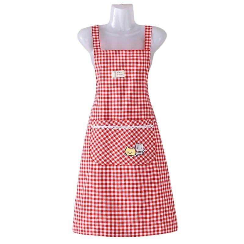 Stylish apron type, home kitchen simple breathable, working anti-dirt adult oil, work clothes, new summer options 4