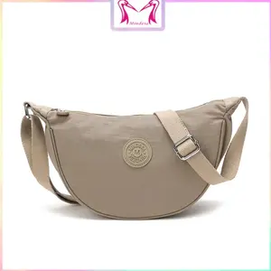 Mindesa Tas selempang wanita mode baru serbaguna kapasitas ringan kain nilon besar tahan air tas pangsit bahu kasual Cewek