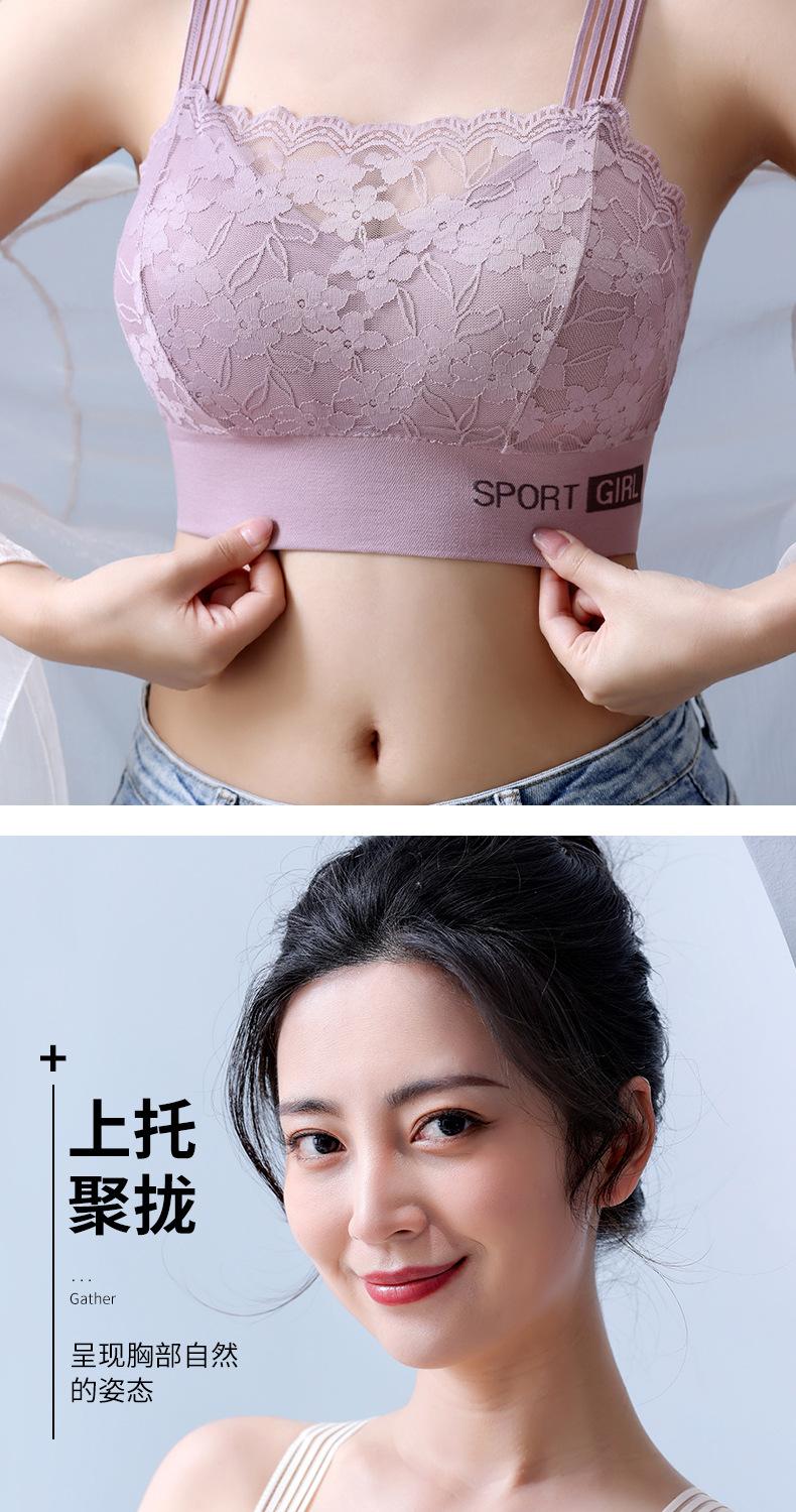 Product Introduction of Lộ, Kiểu Áo Vest Ren Gợi Cảm, Áo Ba Lỗ, Áo Lót Nâng Ngực, Ngoại Cỡ, Dành Cho Nữ, Đồ Lót, Đồ Lót, Hàng Mới Về Bra Màu Đen 9
