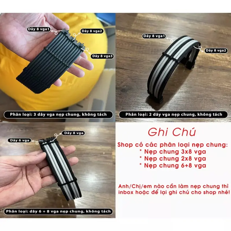 Dây Nguồn Bọc Lưới Nối Dài CSC - Mod - Full Box 2