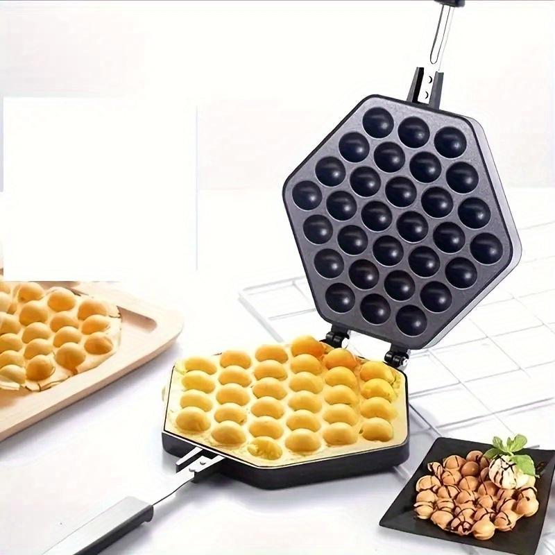 Egg Waffle Maker, 1 Count Double Headed Electric Waffle Bakeware, Kitchen Accessories, Egg Waffle Machine, Household Kitchen Gadgets 2
