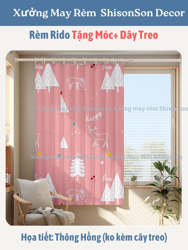 Rèm che gác trọ, rèm rido ngăn phòng trọ bằng vải polly với nhiều kích thước khác nhau