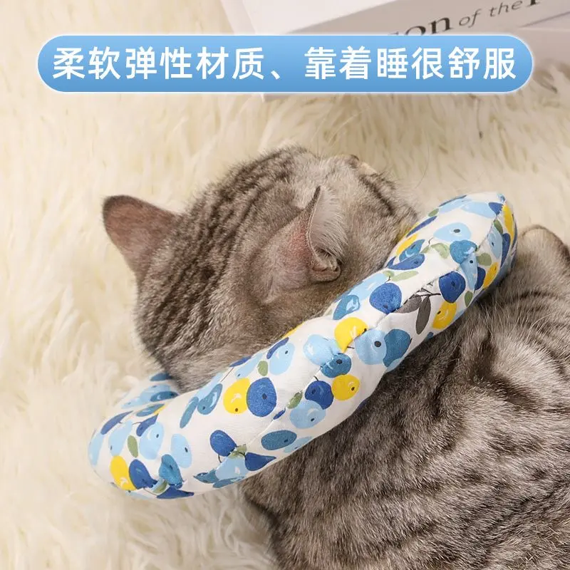 Vòng Cổ Mèo Elizabeth, Vòng Cổ Mềm, Vòng Mũ Đội Đầu Chống Cắn, Thích Hợp Cho Mèo, Vòng Mũ Trùm Đầu Chống Liếm, Có Thể Điều Chỉnh, Khăn Quàng cổ Cho Mèo, Đồ Dùng Cho Mèo Cưng 3