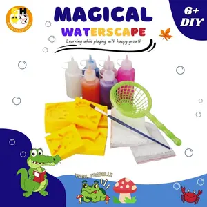 GHEduPlay Magical Waterscape Mainan Edukasi Gel Cetakan Jelly Air Ajaib Montessori Anak Belajar Buah Ikan Plastik Permainan Toys