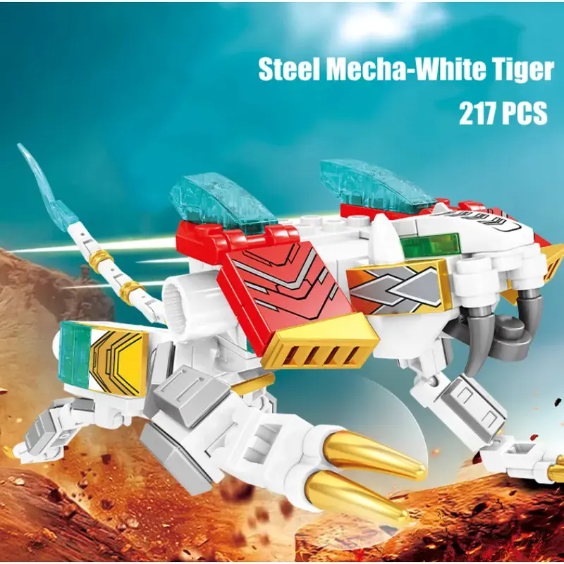 Brick Robot Legend - Mecha of Steel 4in1 Mythical Beast Mainan Balok Toys 4