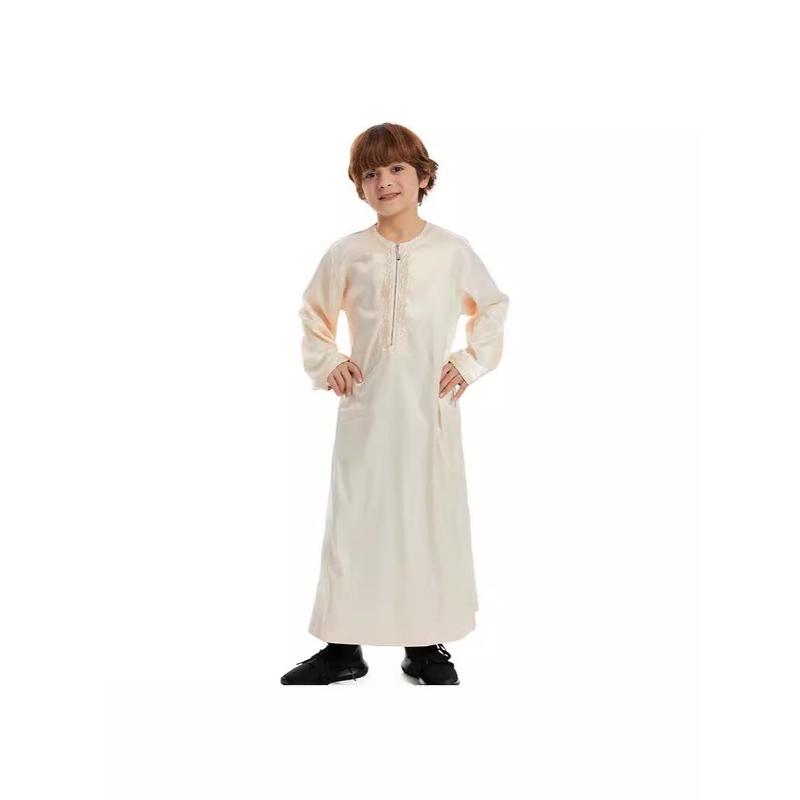 Middle East Dubai Southeast Asia Children's Robe Children's Boys Robe Spot New Th880 Comfortable Hot Sale 4