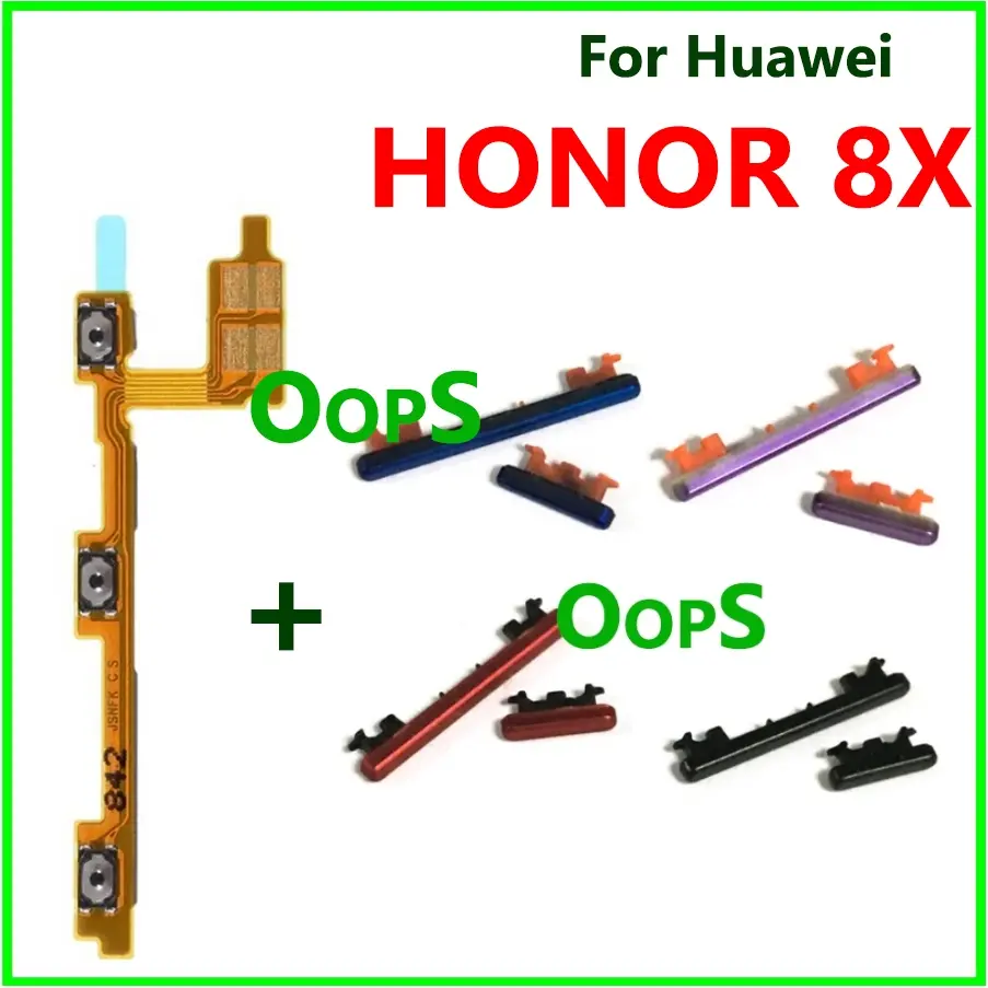 Power Volume button flex For HONOR 8X Switch Power ON OFF Key Mute Volume control Button Ribbon Flex Cable Phone Smartphone