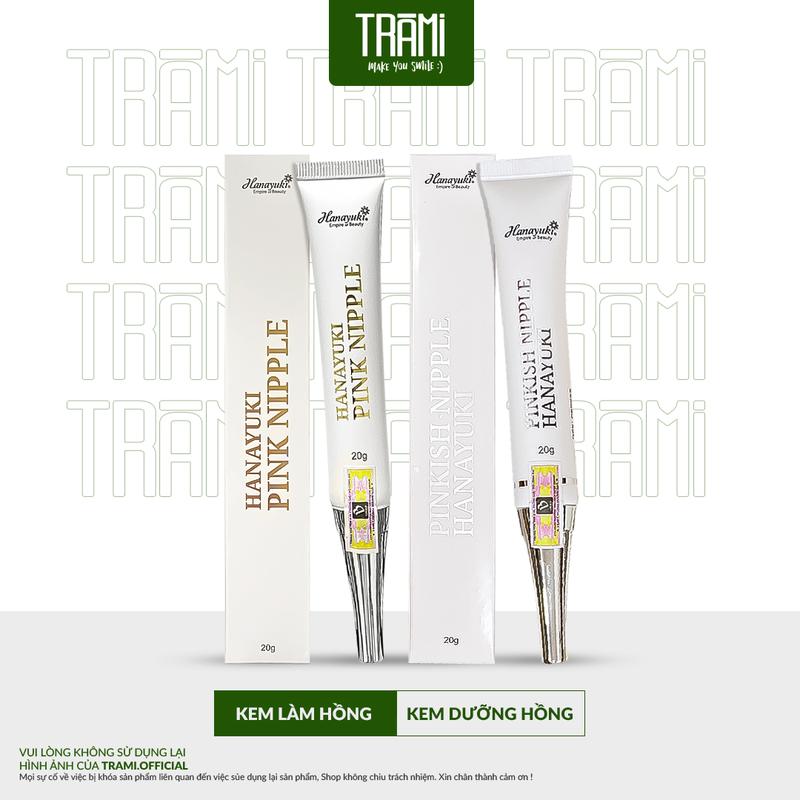 Hanayuki Kem Làm Hồng Và Dưỡng Nhũ Hoa Trắng Hồng Tự Nhiên Mịn Màng Quyến Rũ kem lam