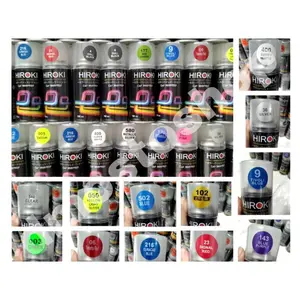 MINIM 2-hiroki cat semprot 150cc hiroki pilok pilox dull black 4 black 39 hitam doff 4 metallic black 139 white 40 001 red hijau merah kuning biru abu epoxy clear 540 pernis bening transparant