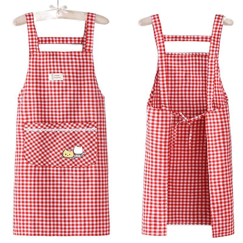 Product Introduction of Stylish apron type, home kitchen simple breathable, working anti-dirt adult oil, work clothes, new summer options 18