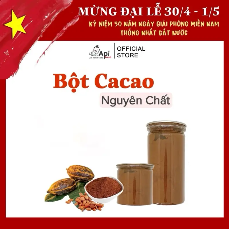 Bột Cacao Nguyên Chất Không Pha Bột Tây Nguyên - Ăn Vặt Api Food 7