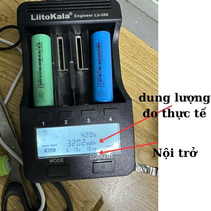 Pin 18650 dung lượng cao cho đèn pin siêu sáng dung lượng 3200mAh chuyên dụng cho đèn pin siêu sáng model eve 33v 4