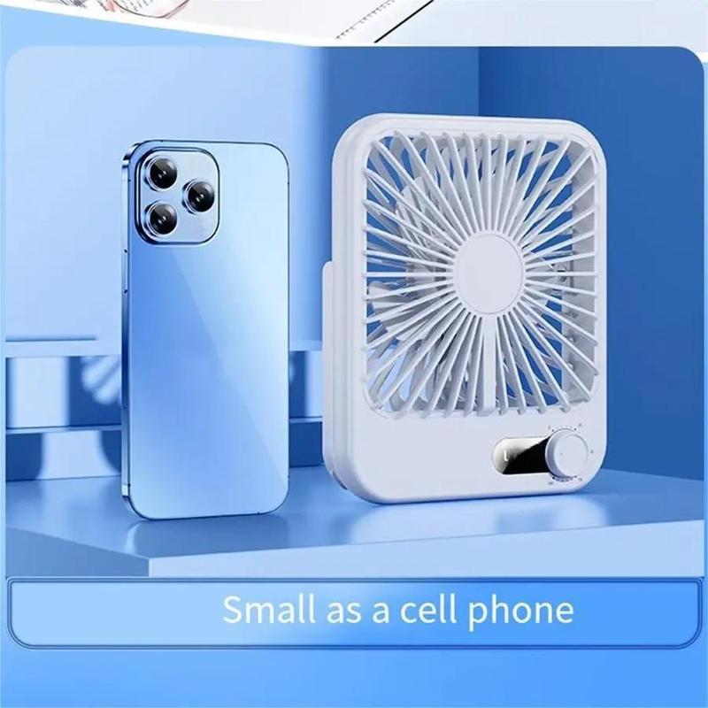 Portable Desk Fan, USB Rechargeable Table Fan, Folding Fan, Speeds Adjustable Ultra-quiet Table Fan for Home Office 6