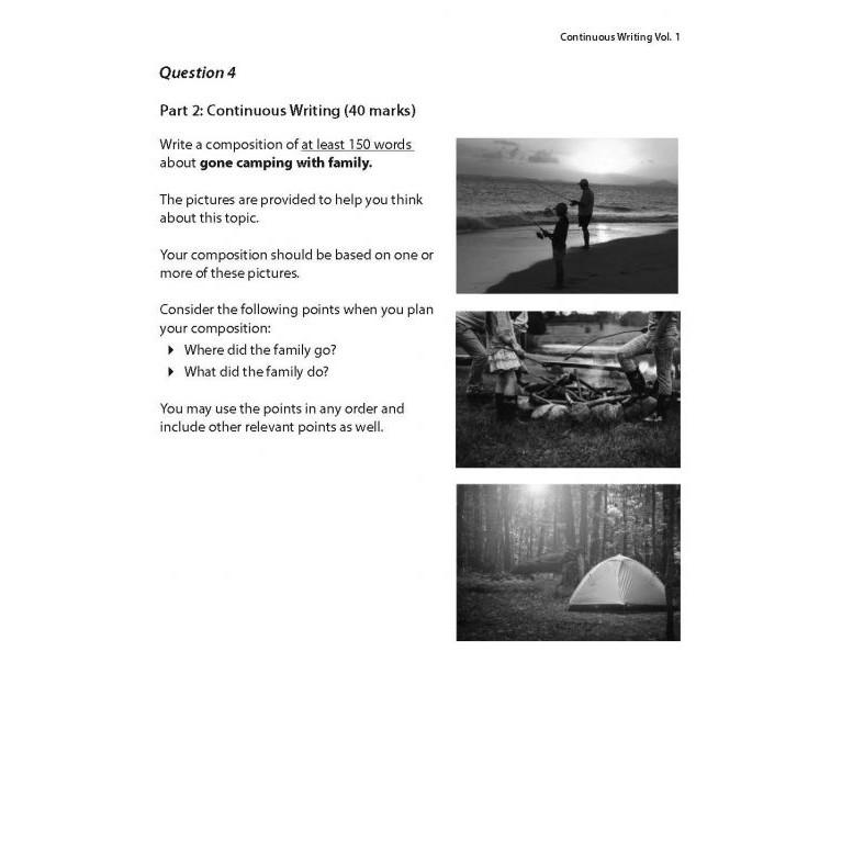Product Introduction of Casual Upper Primary English: Intensive Practice Continuous Writing Volume 1/Singapore Syllabus/ Assessment Books 8