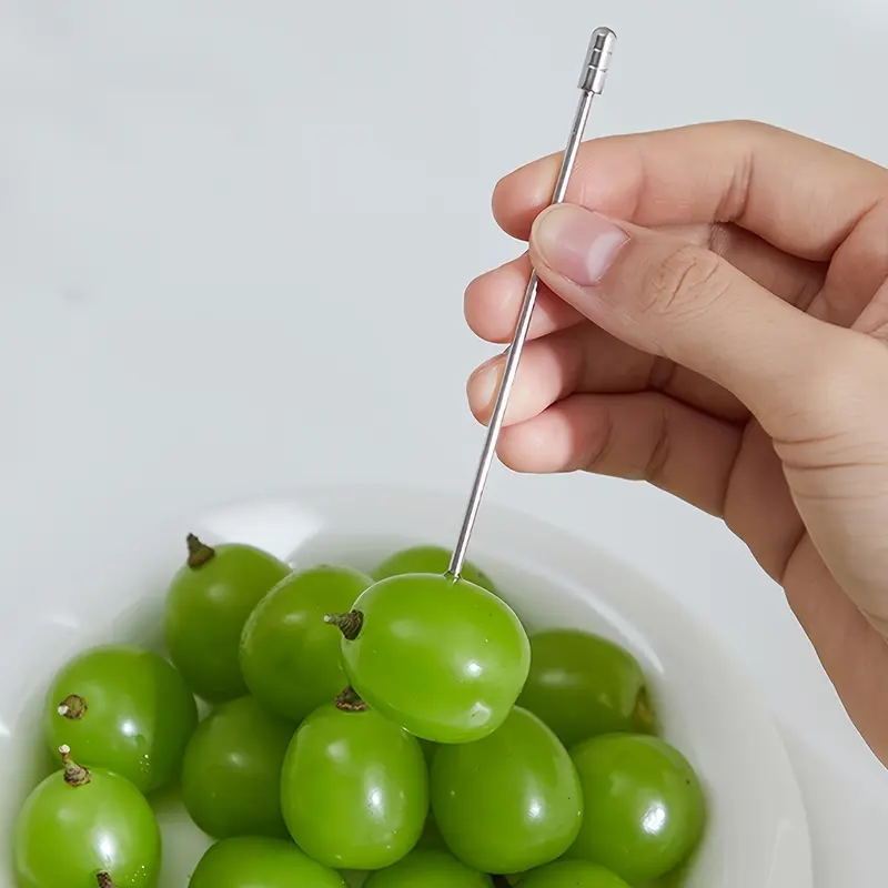 Tusuk Buah Cocktail Garnish Pin Stainless isi 10 4