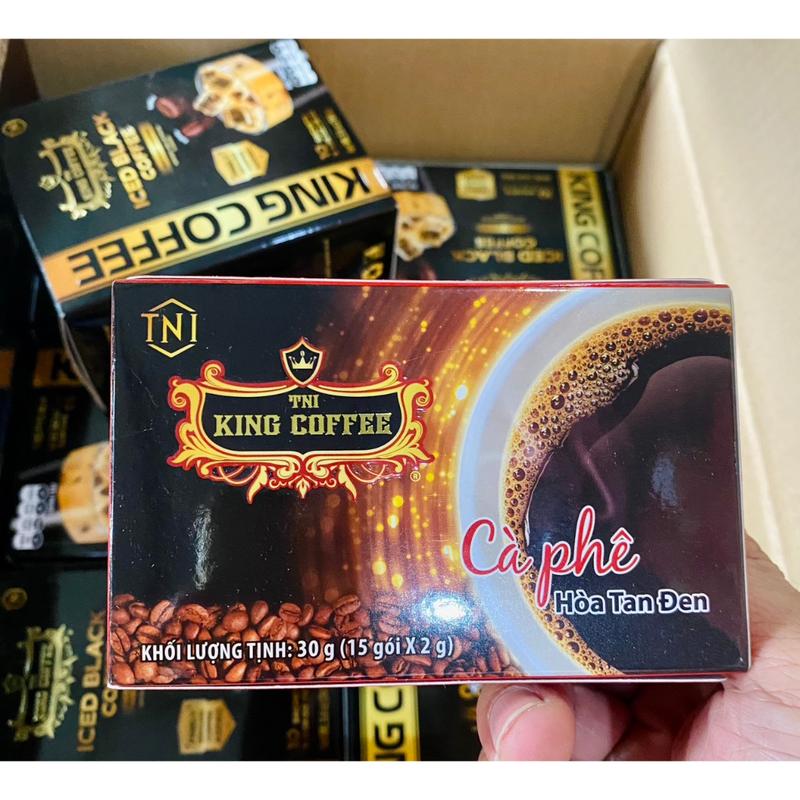 Cà Phê Đen Hòa Tan King Coffee 30G (Hộp 15 Gói x 2gr)