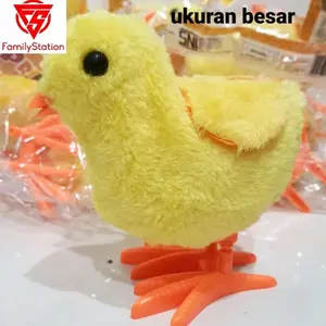 Mainan Ayam Berjalan Ukuran JUMBO Model kunci Putar mainan tanpa baterai