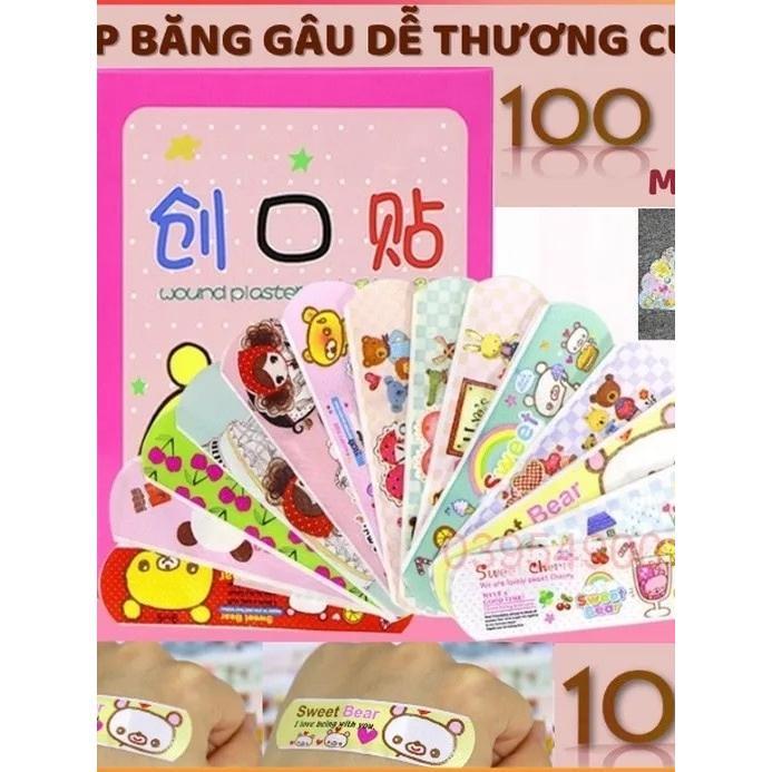 Hộp 80 Đến 100 miếng Băng y tế urgo hoạt hình dễ thương - Băng cá nhân tránh nhiễm trùng