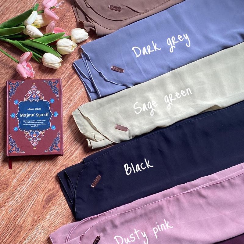 Pasmina oval instans malay black 3