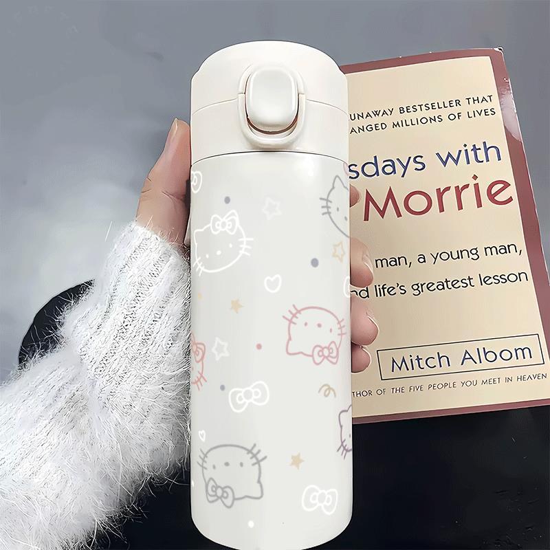 Cốc Ống Hút Cách Nhiệt Hai Uống Hello Kitty Dung Tích Lớn Cốc Giữ Nhiệt Thích Hợp Cho Học Sinh Và Văn Phòng Thiết Kế Hoạt Hình Bình Nước Trẻ Em Làm Bằng Thép Không Gỉ Bình Nước 