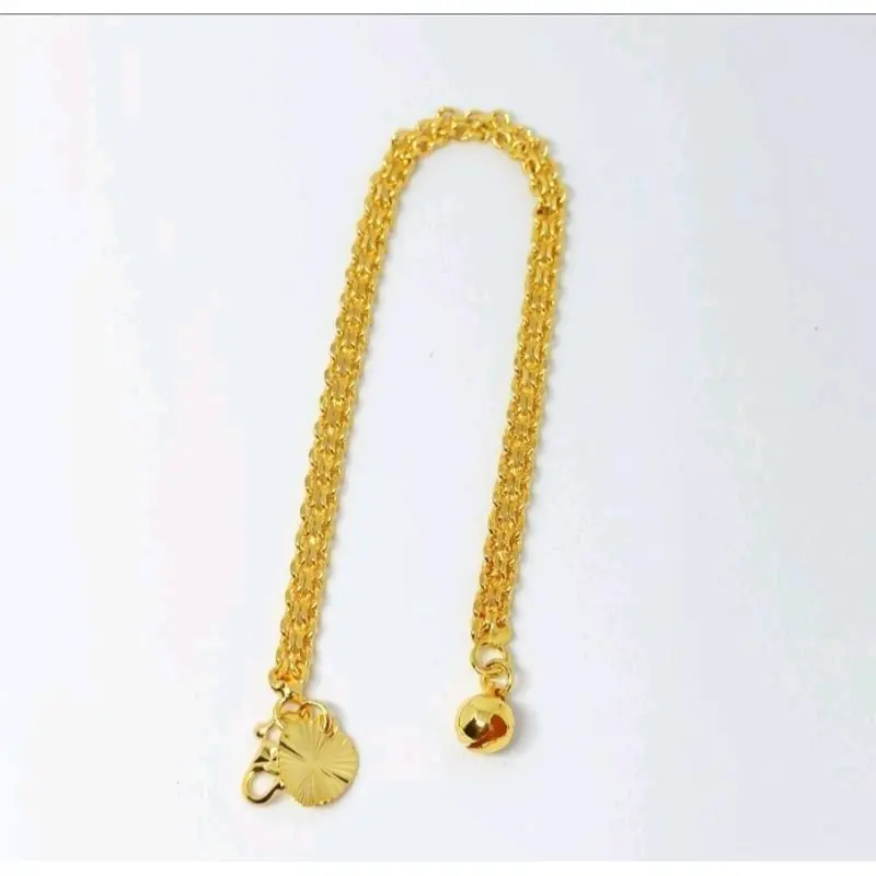PROMO perhiasan wanita gelang tikar titanium wanita anti luntur anti karat teelaris Gold 1