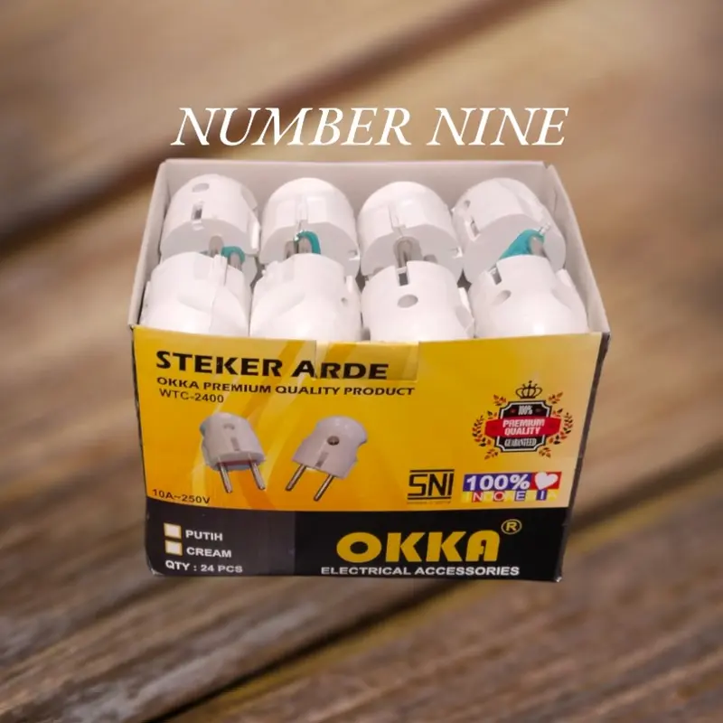 (Paket Isi 24) OKKA Steker Arde / Steker Bulat 1