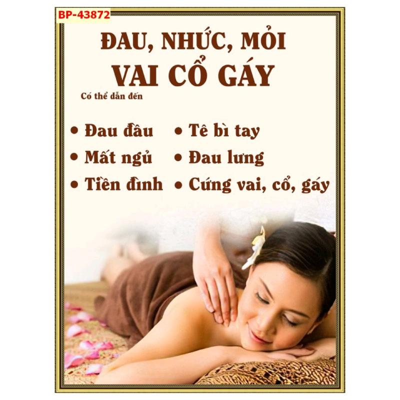 Tranh spa dưỡng sinh đông y dán tường khổ dọc