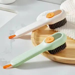 BISA COD H6443 Sikat 2 in 1 Bulu Lembut / Pembersih Kamar Mandi Serbaguna Plastik Karet