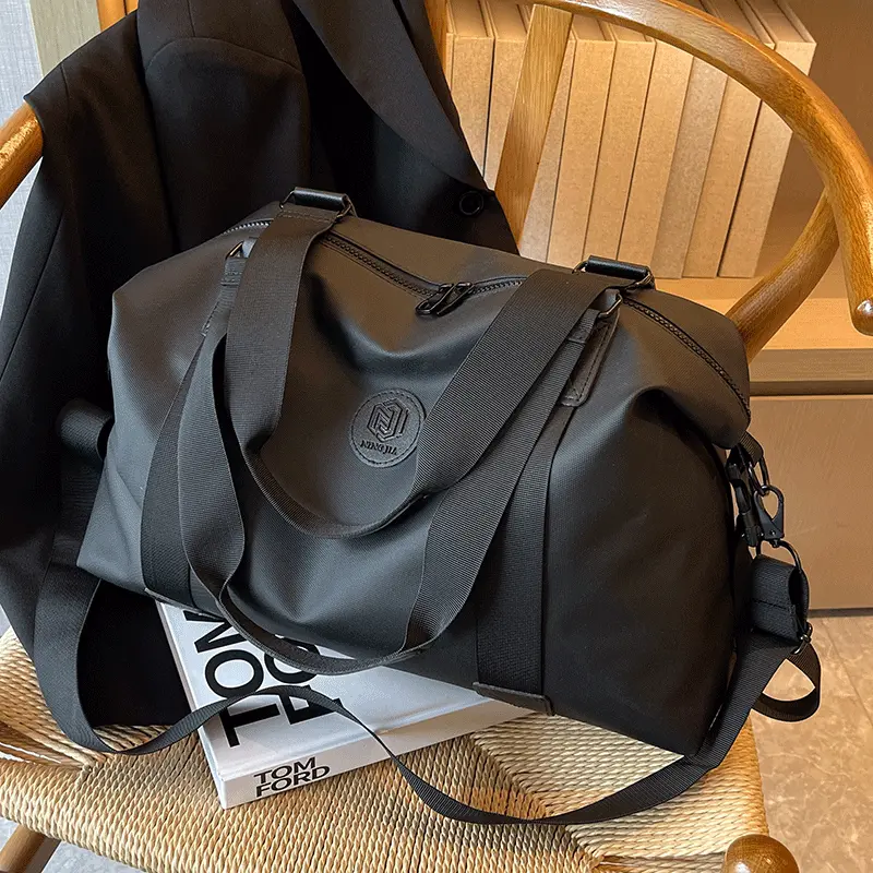2024 New Short Business Trip Travel Bag Handbag Large Capacity out Buggy Bag Waterproof Sports Bag Men's Ins Backpack