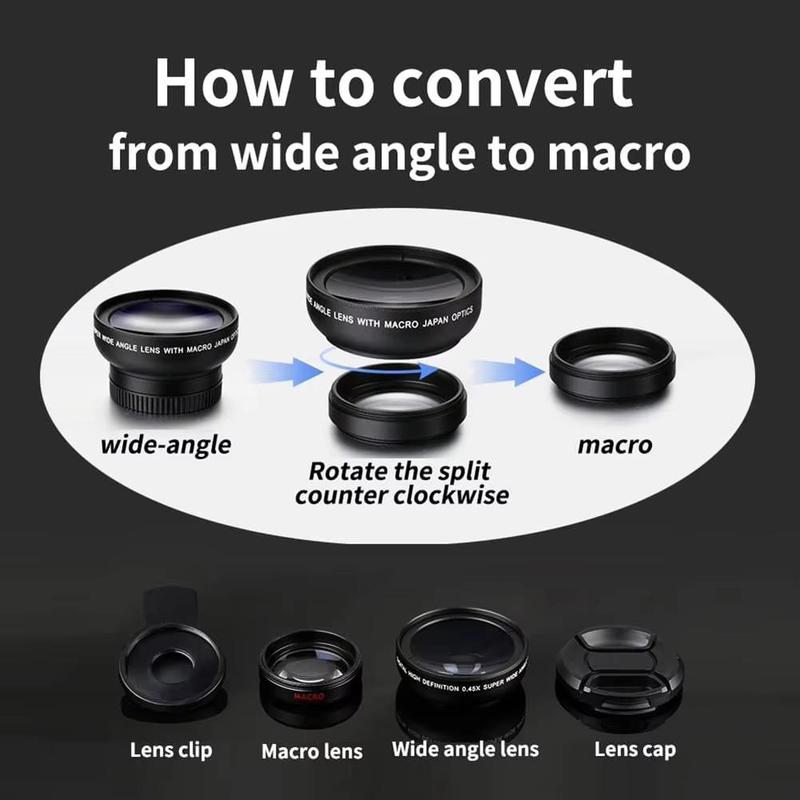 2 in 1 Phone Lens, Portable Phone Camera Lens, HD Imaging Multi-coated Phone Lens, Outdoor Camping & Hiking Equipment 2