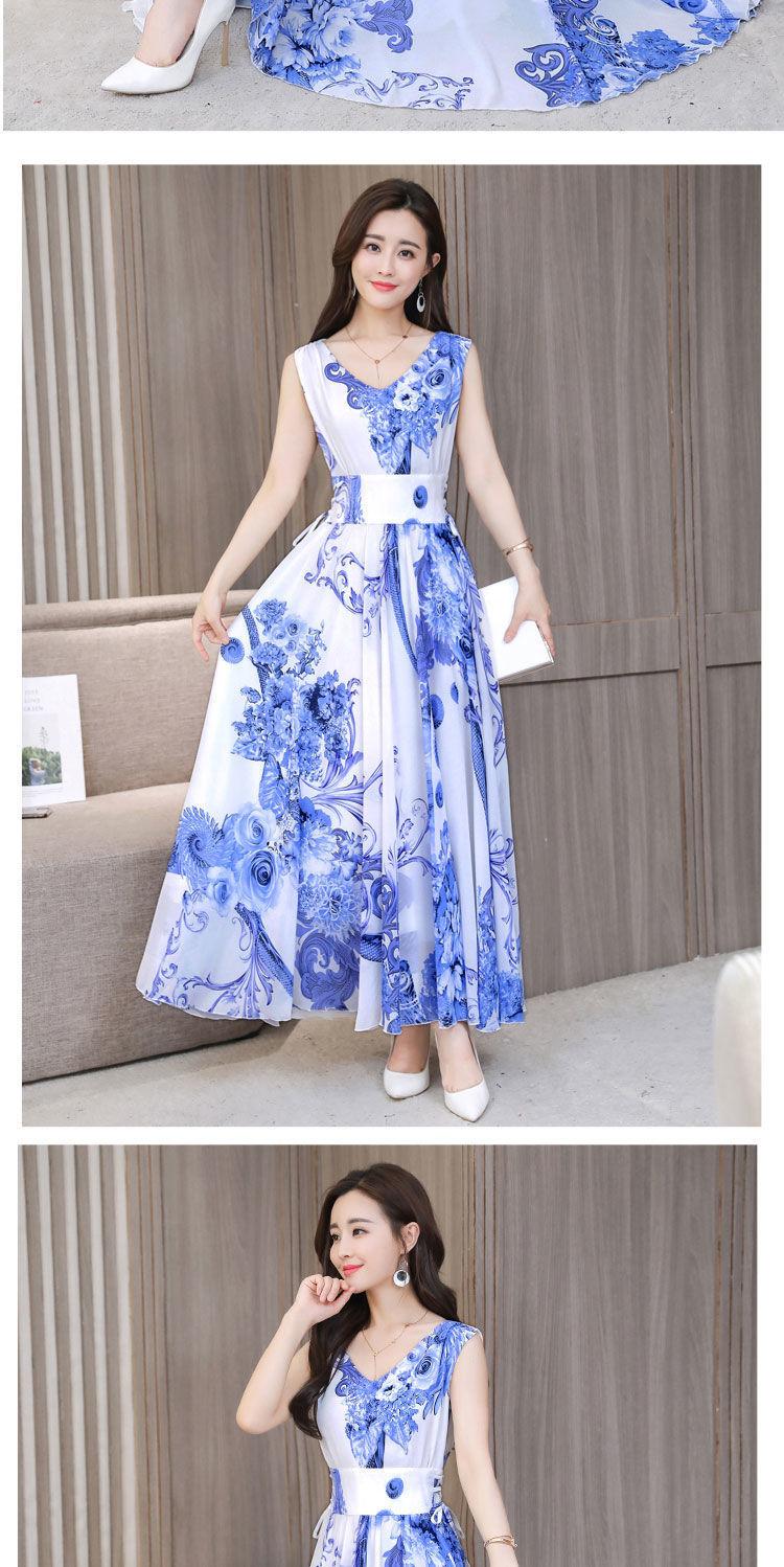 Product Introduction of Váy Lụa Lạnh Có Dây Đeo, Hàng Mới Về Mùa Hè 2024, Dành Cho Phụ Nữ, Váy Đi Biển Cho Mẹ, Váy Vest Mỏng, Thanh Lịch, Váy Dài, Quần Áo Nữ 29