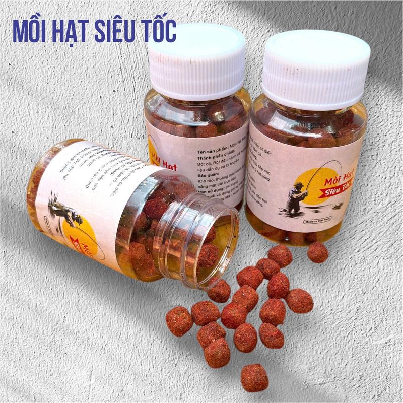 [Set 3 Lọ] Mồi Hạt Siêu Tốc Lão Ngư, Dạng Viên Siêu Nhậy, Chuyên Rô Diếc Chép Mùi Thơm Nhẹ. Câu Cá, Đi Câu, Bắt Cá, Fishing