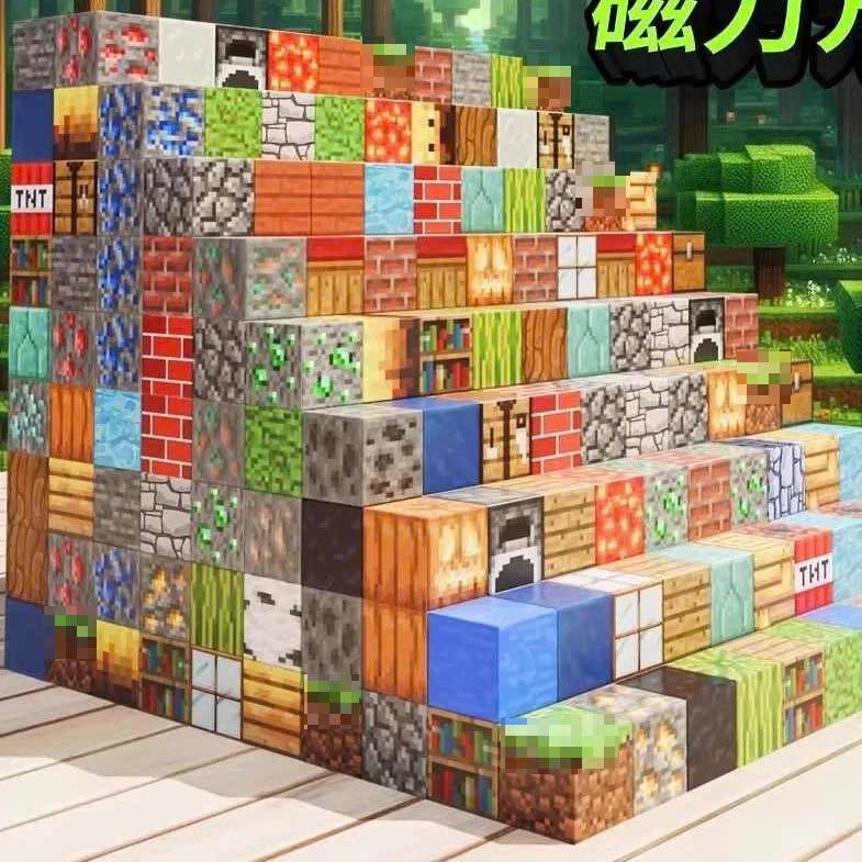 Đồ Chơi Khối Nam Châm Minecraft Khối Xây Dựng Mô Hình Giáo Dục Trẻ Em Từ Tính