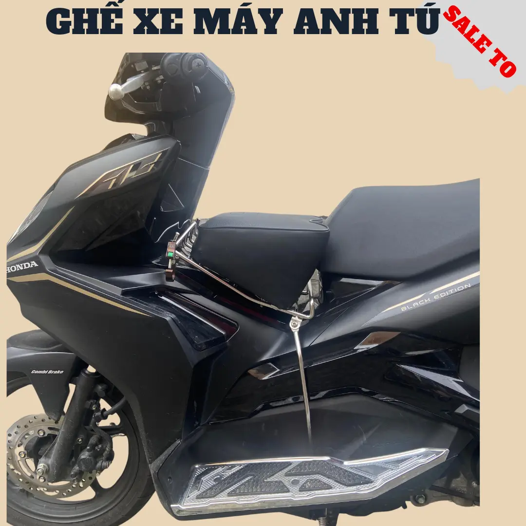 Ghế nệm ngồi xe máy cho bé xe AB, PCX,NVX,Ghế Nệm Đi Xe An Toàn Cho Bé