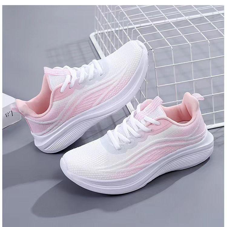 Product Introduction of 2024 Women's Shoes Summer Thin Sneaker New Running Shoes Shock-Absorbing Shoes Non-Slip Soft-Soled Mesh Surface Casual Shoes Breathable Running Shoes 22