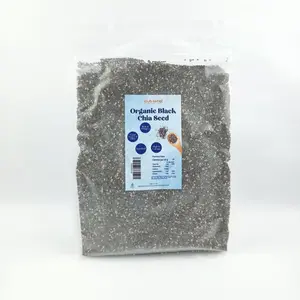 Club Sehat Organic Black Chia Seed 1Kg Superfood Alami Tinggi Omega-3 Serat & Protein Nabati Cocok untuk Promil Vegan MPASI Organik Non-GMO Food Grade Chiaseed