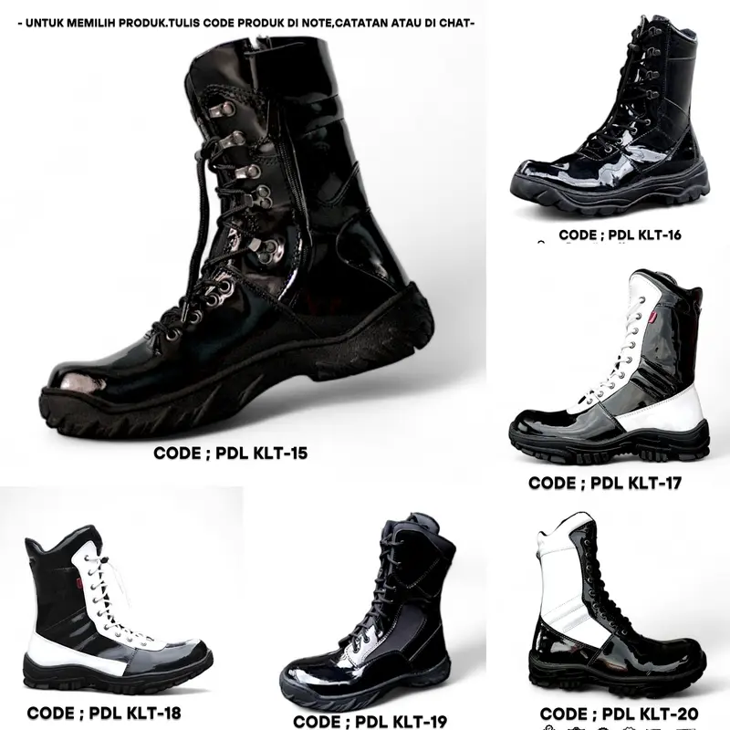 Sepatu PDL pria provos PDL  KULIT KILAP TANPA SEMIR ARBOO FOOTWEAR 0