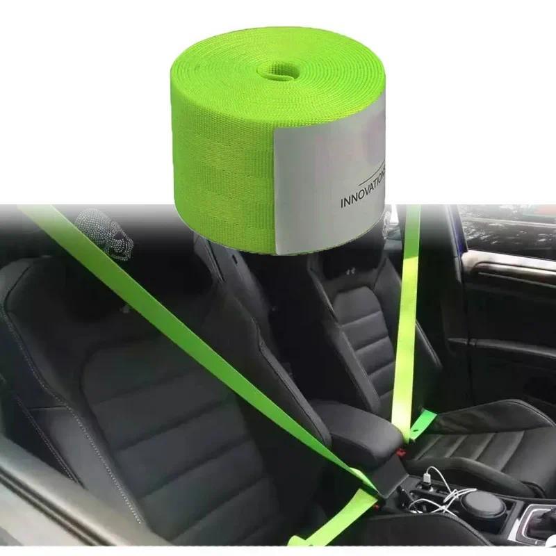 Product Introduction of 3.6M Auto Car Seat Belt Seatbelt Webbing Lap Retractable Safety Strap Universal 48MM Car Seat Conversion Car Accessories 24
